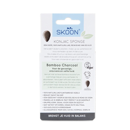 Konjac spons - Bamboe Charcoal