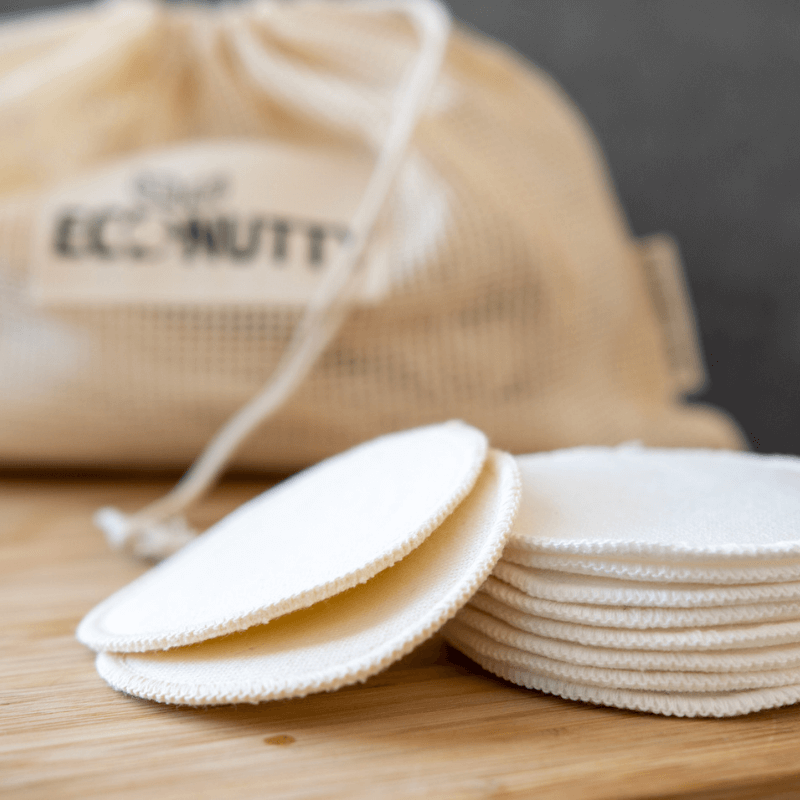 Eco Nutty - 10 wasbare wattenschijfjes met waszak